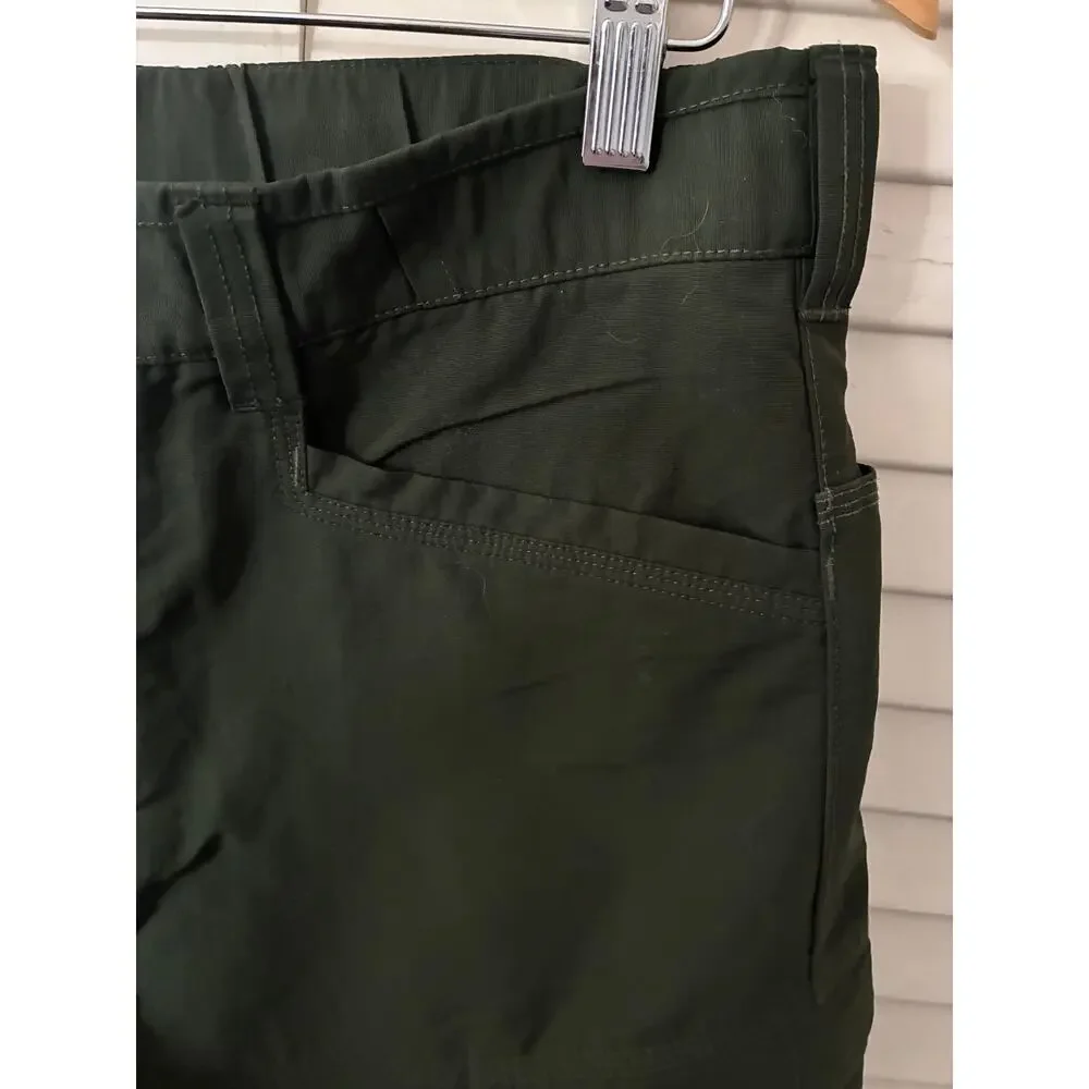 The North Face Pants Convertible Utility Hiking Dark Green Nylon Ripstop Men's M
